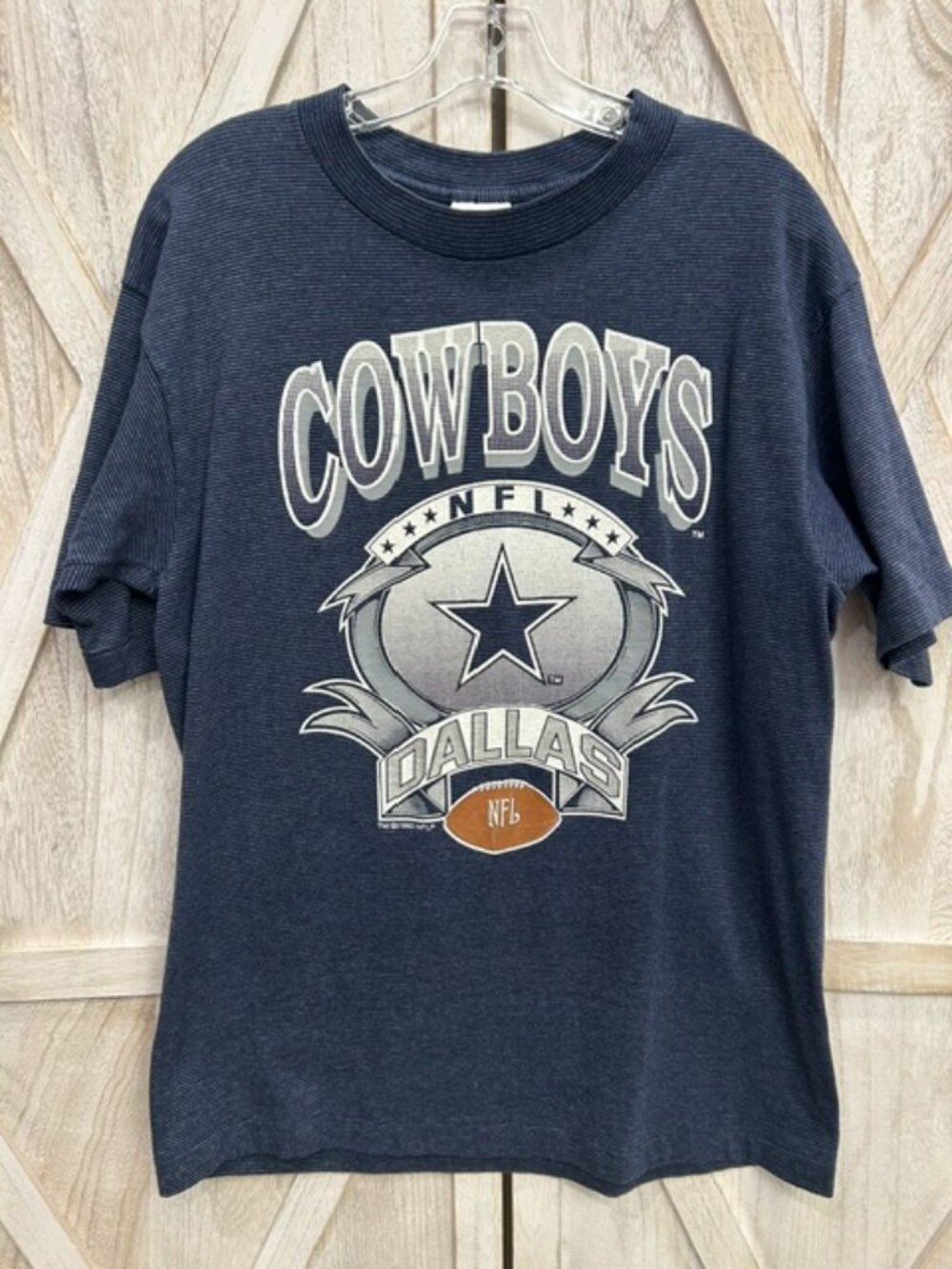 Vintage 1993 Dallas Cowboys Made USA TeeJays NFL Football Shirt Large
